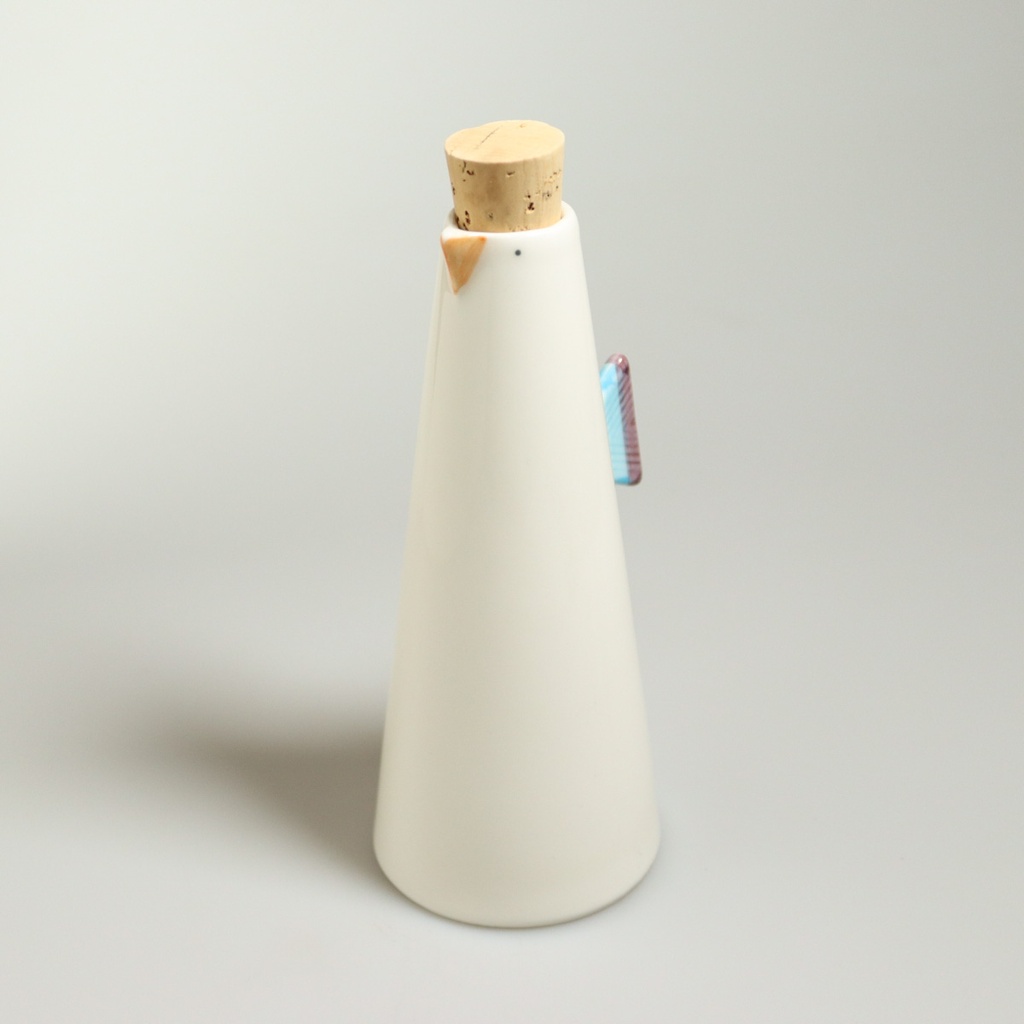[J087] Hasami Ceramic ‘Bird’ Bottle