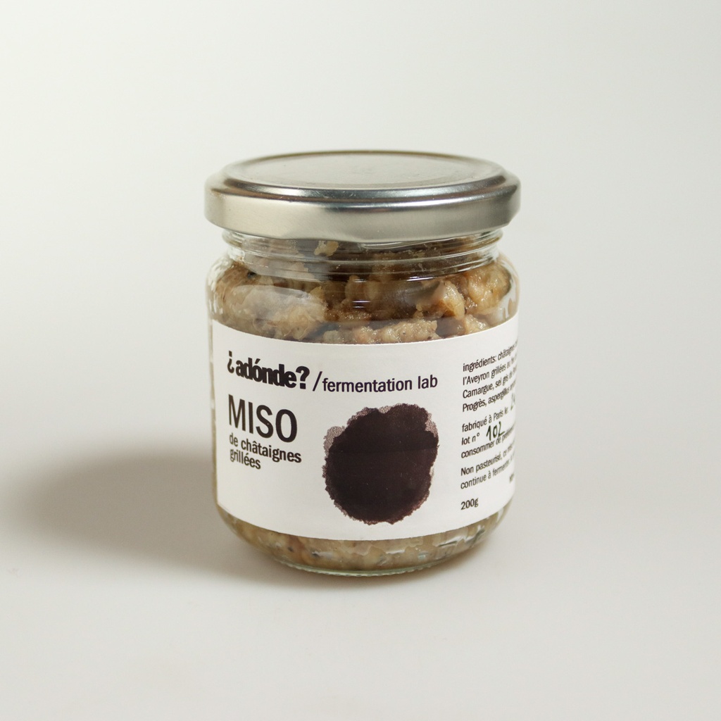 Miso aux châtaignes grillées non pasteurisé