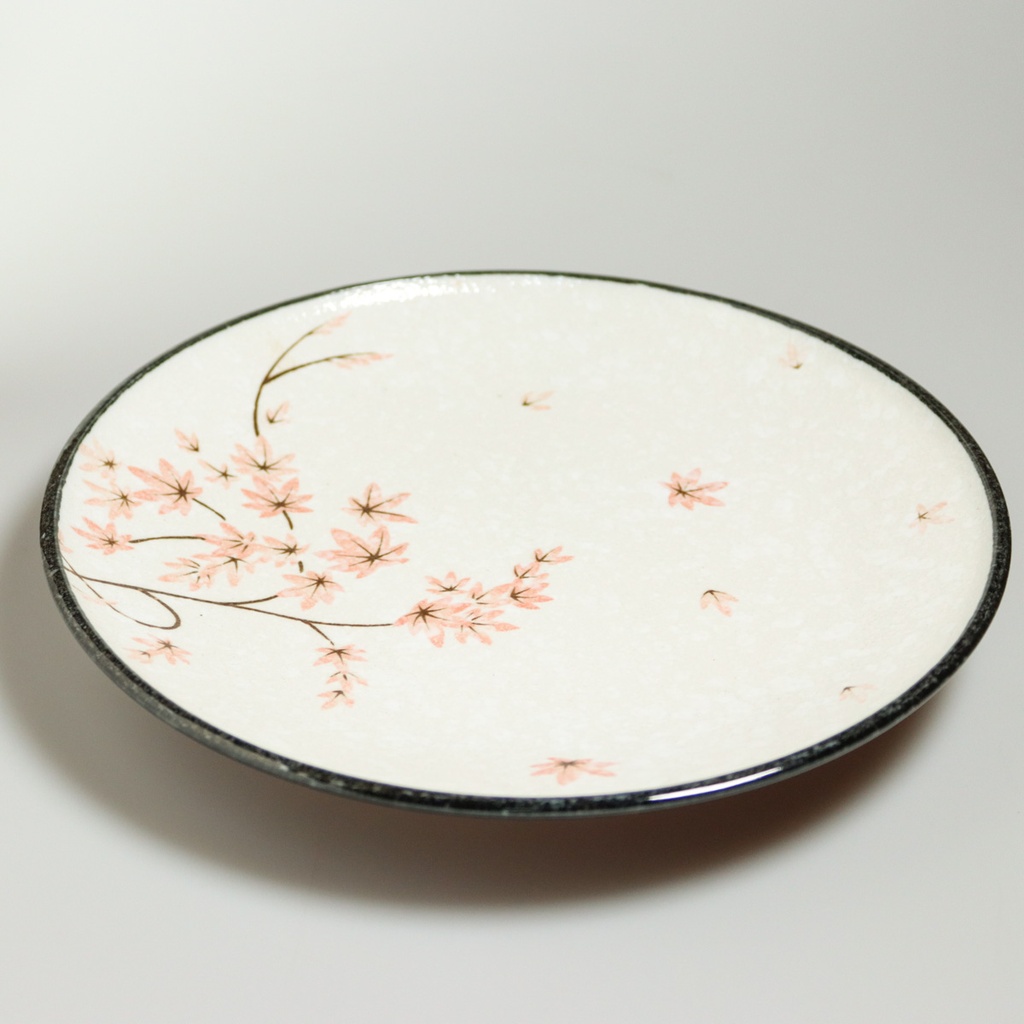 [J300] Plate with leaves d'maple