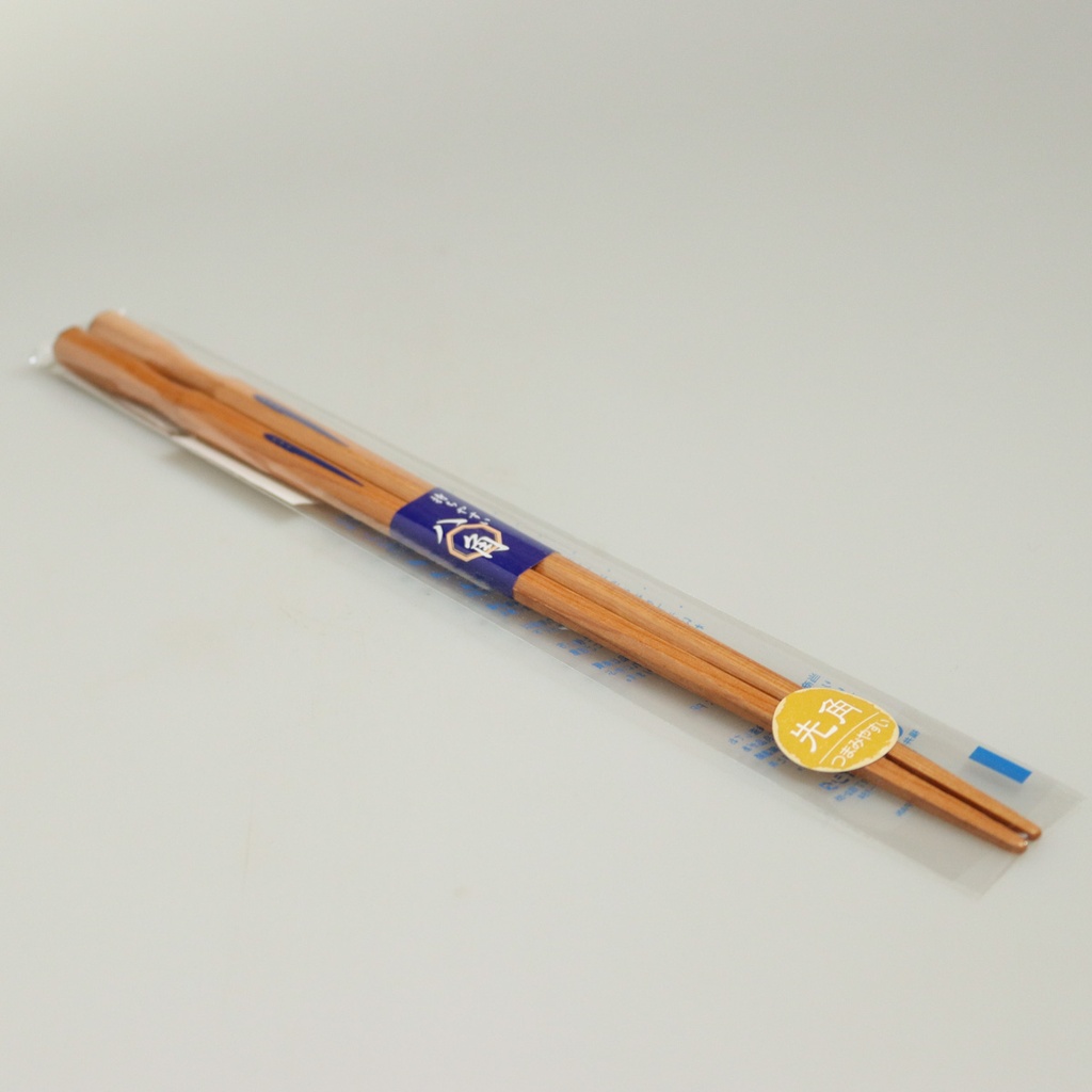 [J335] Chopsticks "Hakkaku" in wood sculpté