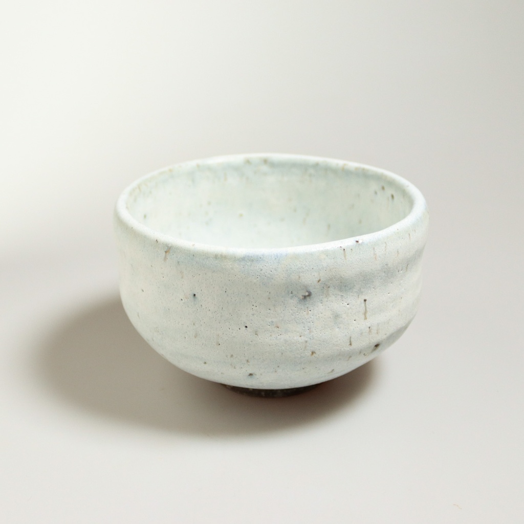 White Ceramic Matcha Bowl From Mino