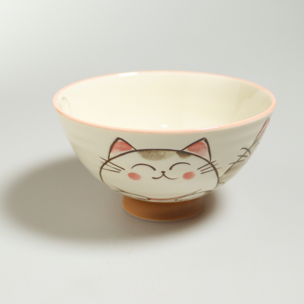 Bols aux chats bleu ou rose (bleu)