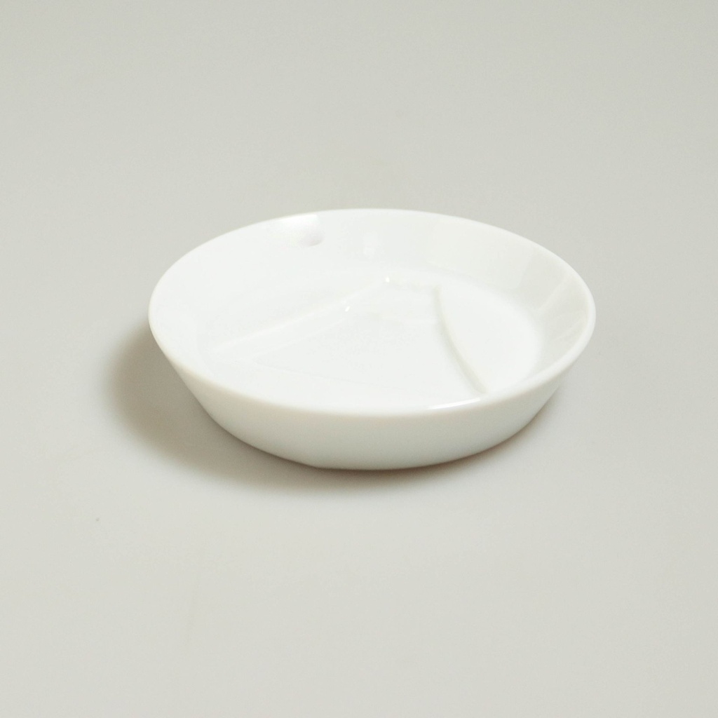 Coupelle pour sauce soja "Mont Fuji" en porcelaine de Mino