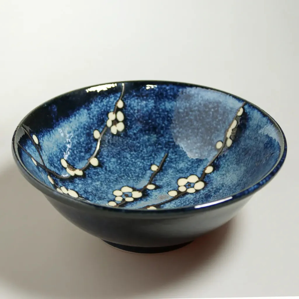 Ramen Bowl (blue-flower)