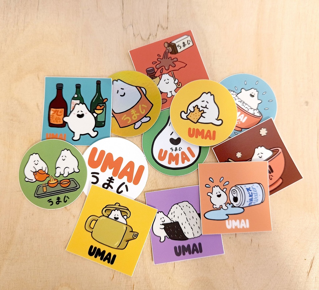 Lot de stickers Epicerie Umai